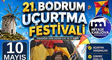 21.BODRUM UÇURTMA FESTİVALİ COŞKUYLA YAPILDI