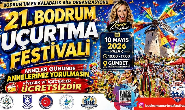 21.BODRUM UÇURTMA FESTİVALİ COŞKUYLA YAPILDI